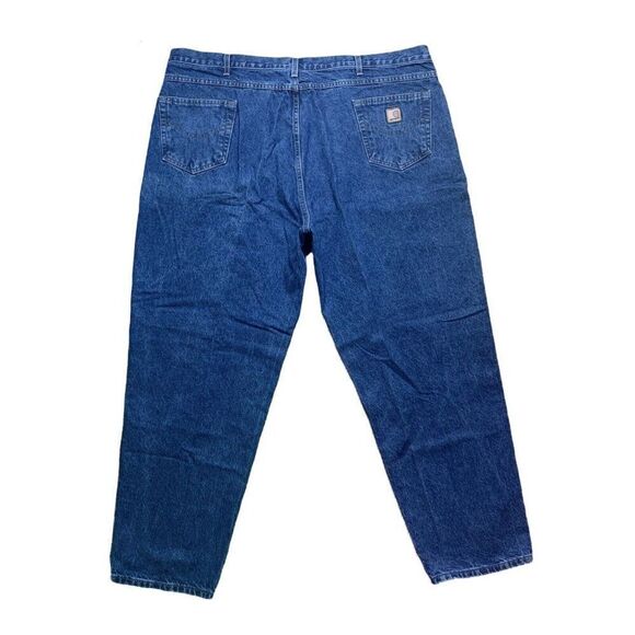 Carhartt B17 DST Relaxed Fit Men's Size 50x32 Denim Blue Jeans Dark Wash Tapered - Picture 3 of 8